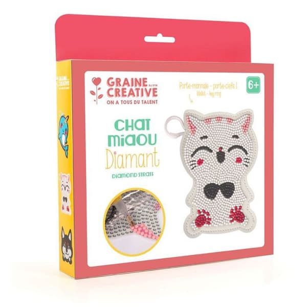 Mosaikset - Diamantmosaik - Kattplånbok - Vit - 7 år - Plast