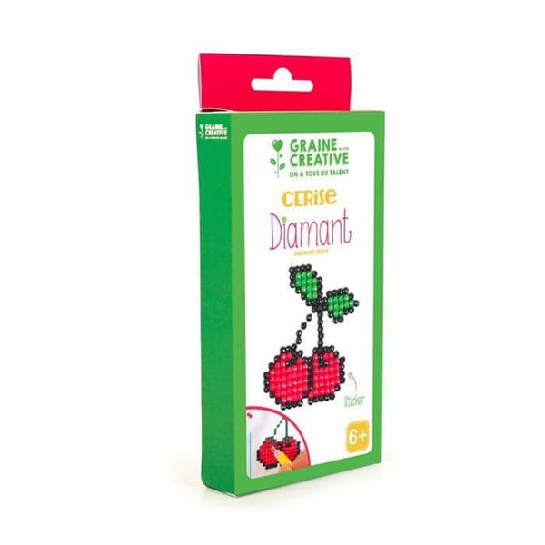 Kreativset - Körsbär - Diamond Mosaic Stickers Kit - Diamanter - Blandat - 14 år och uppåt