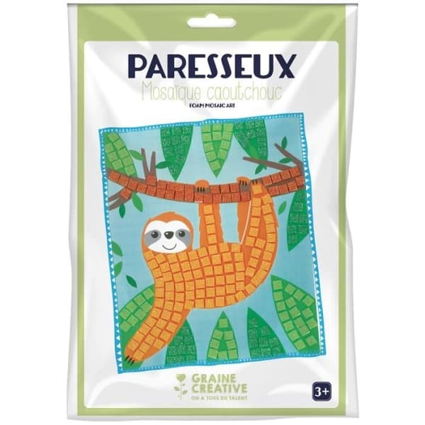 Mosaic creative kit - Sloth - 17 x 20,5 cm