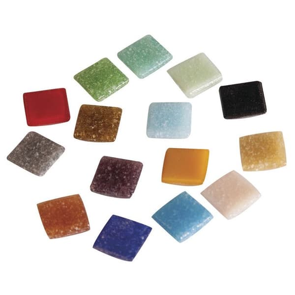 Mosaikstenar - ARTDECOR - 1x1cm - 1300 delar - Vattentät 1kg - Blandade färger
