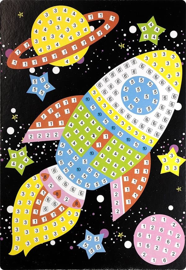 Foam Mosaic Rocket Fun&Joy