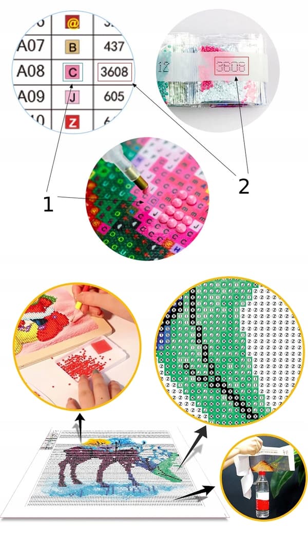 DIAMANTBRODERI 5D-set med MOSAIKmotiv 50*100cm