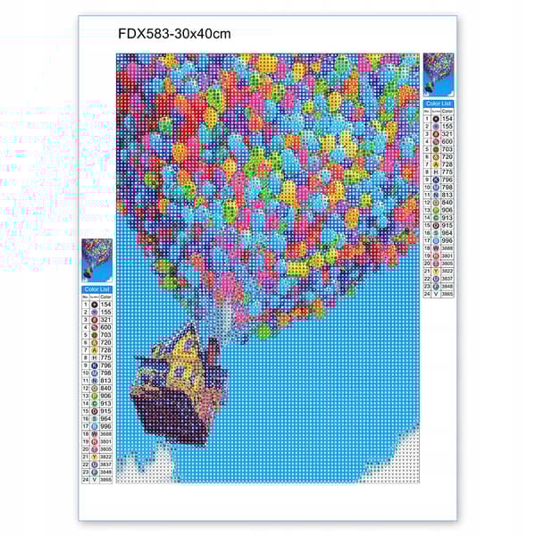 DIAMANTBRODERI 5D-set med MOSAIKmotiv 50*100cm