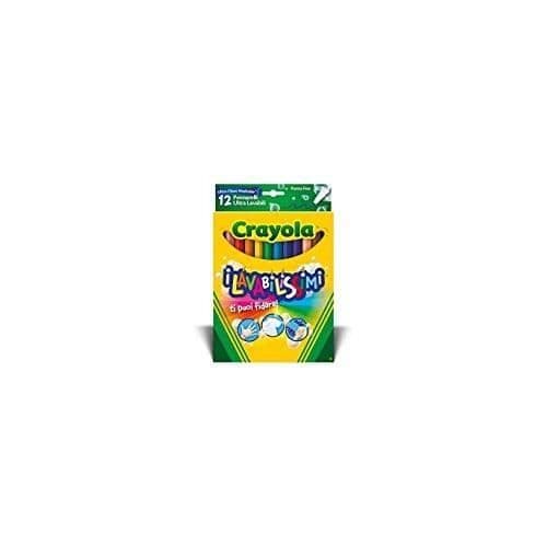 CRAYOLA SET MED 12 TVÄTTBARA MARKERINGAR FIN SPICK 58-6671