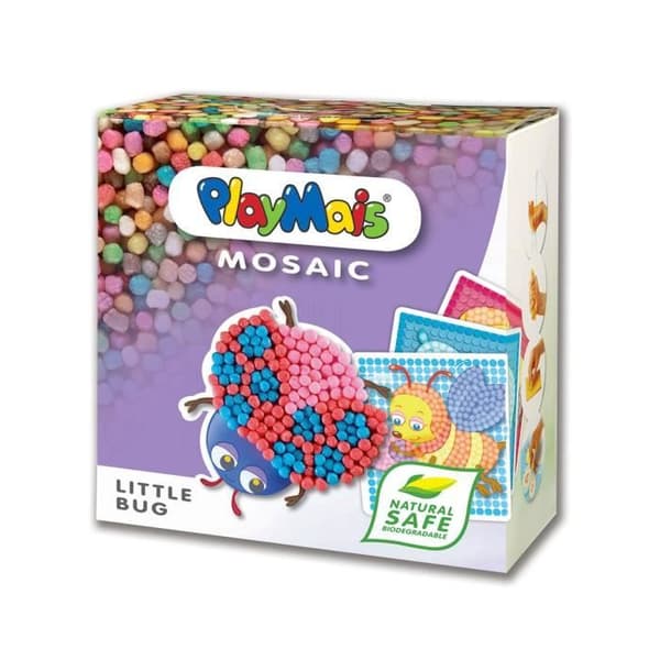 PlayMais Mosaic - PlayMais - Liten insekt - 100 % biologiskt nedbrytbar - 2300 flingor - Från 3 år