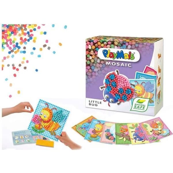 PlayMais Mosaic - PlayMais - Liten insekt - 100 % biologiskt nedbrytbar - 2300 flingor - Från 3 år