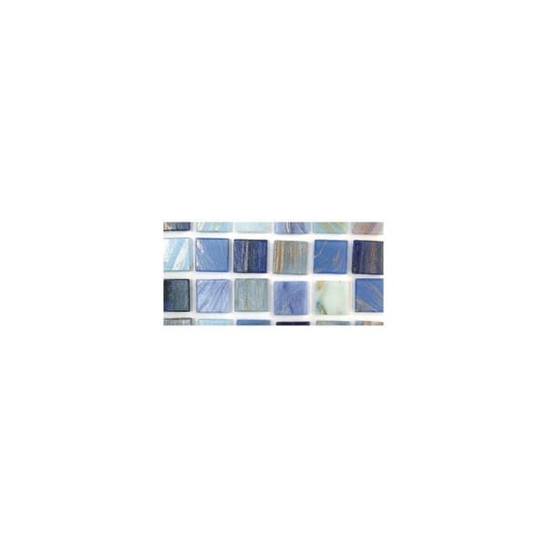 Pärlor mosaik Deluxe 2 cm Blå nyanser 500 g
