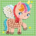 Miniatyrbild 2 av 6: PLAYMAIS Unicorn mosaik - PLAYMAIS varumärke - Stimulerar kreativitet och utvecklar smidighet - 100% biologiskt nedbrytbar