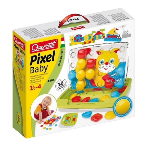 Pixel Baby mosaikspel - QUERCETTI - Blandat - Från 18 månader - Mått 34 x 29 x 8 cm