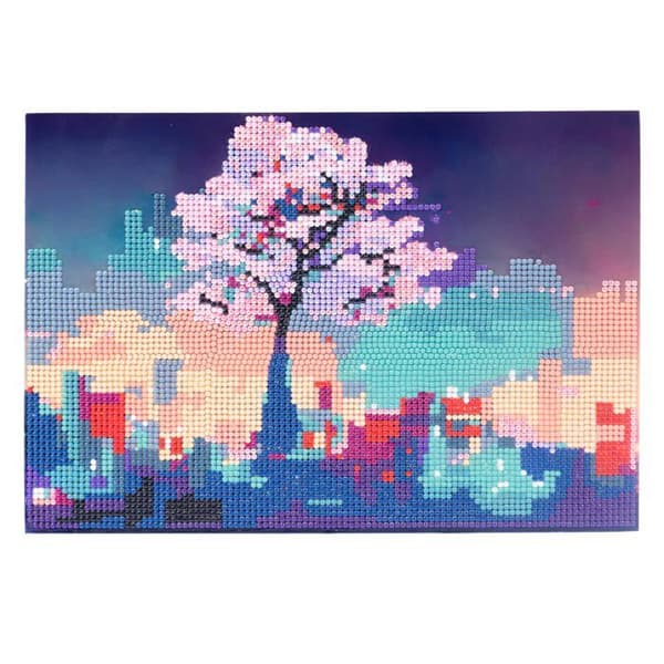 Kit mosaik Diamantiny - 96313 - Landskap Måla med Siffror, Multikolor, 21 x 29,7 x 0,3 cm