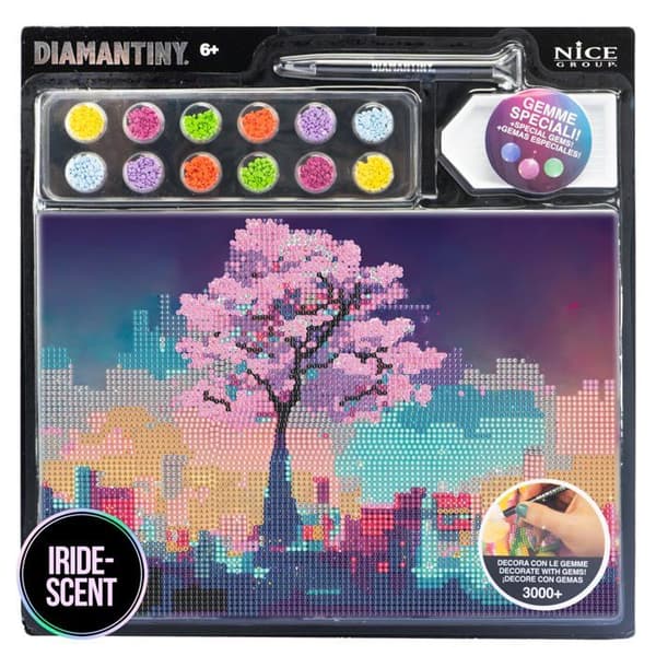 Kit mosaik Diamantiny - 96313 - Landskap Måla med Siffror, Multikolor, 21 x 29,7 x 0,3 cm