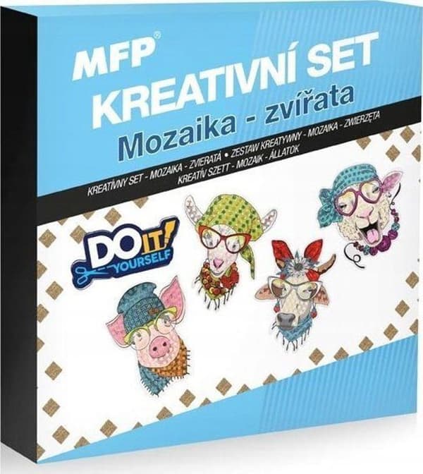 MFP-papper mosaikspel - 1042121 - Kreativt MFP-pappersset - djurmosaik