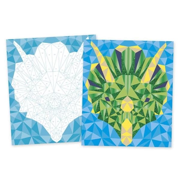 Mysterix Creative Kit Dinosaur Foam Mosaics JANOD - Kreativ fritid för barn - 7 år