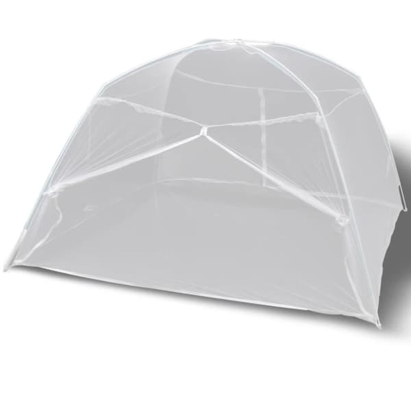 vidaXL myggenet 2 åbninger 200 x 150 x 145 cm hvid