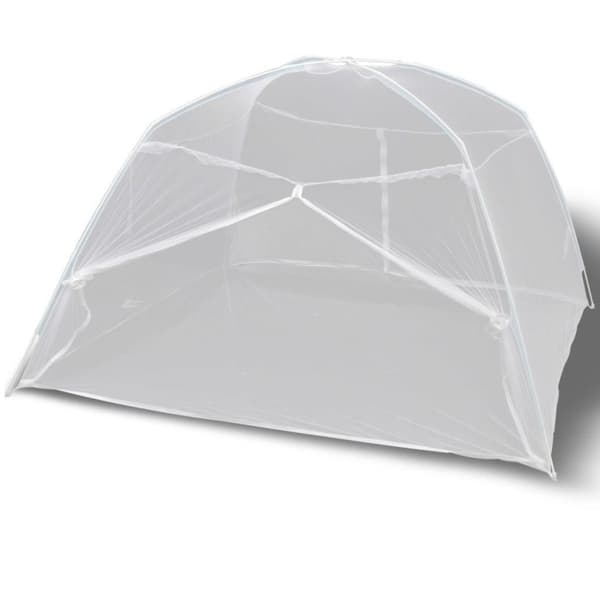vidaXL mongolsk myggenet 2 åbninger 200 x 180 x 150 cm hvid