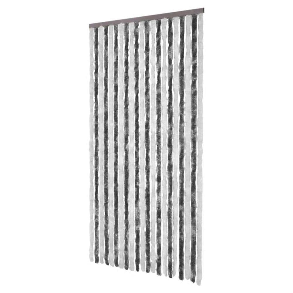 vidaXL insektgardin grå og hvid 100x220 cm chenille