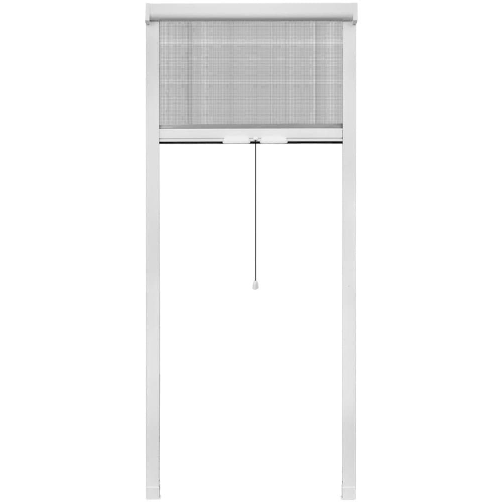 vidaXL nedrullelig insektskærm hvid 80 x 170 cm