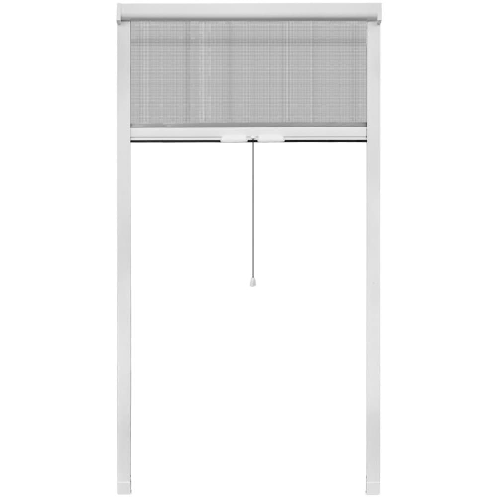 vidaXL nedrullelig insektskærm hvid 100 x 170 cm