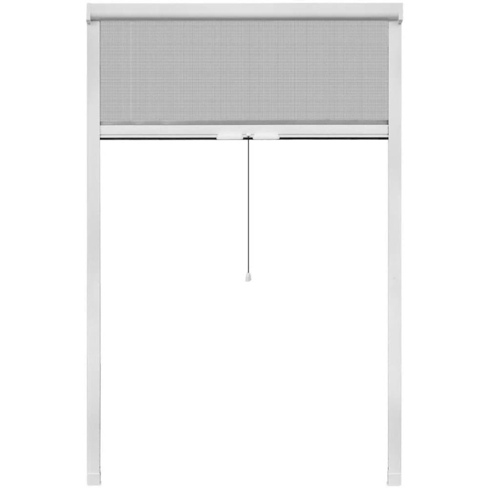 vidaXL nedrullelig insektskærm til vinduer 120 x 170 cm hvid