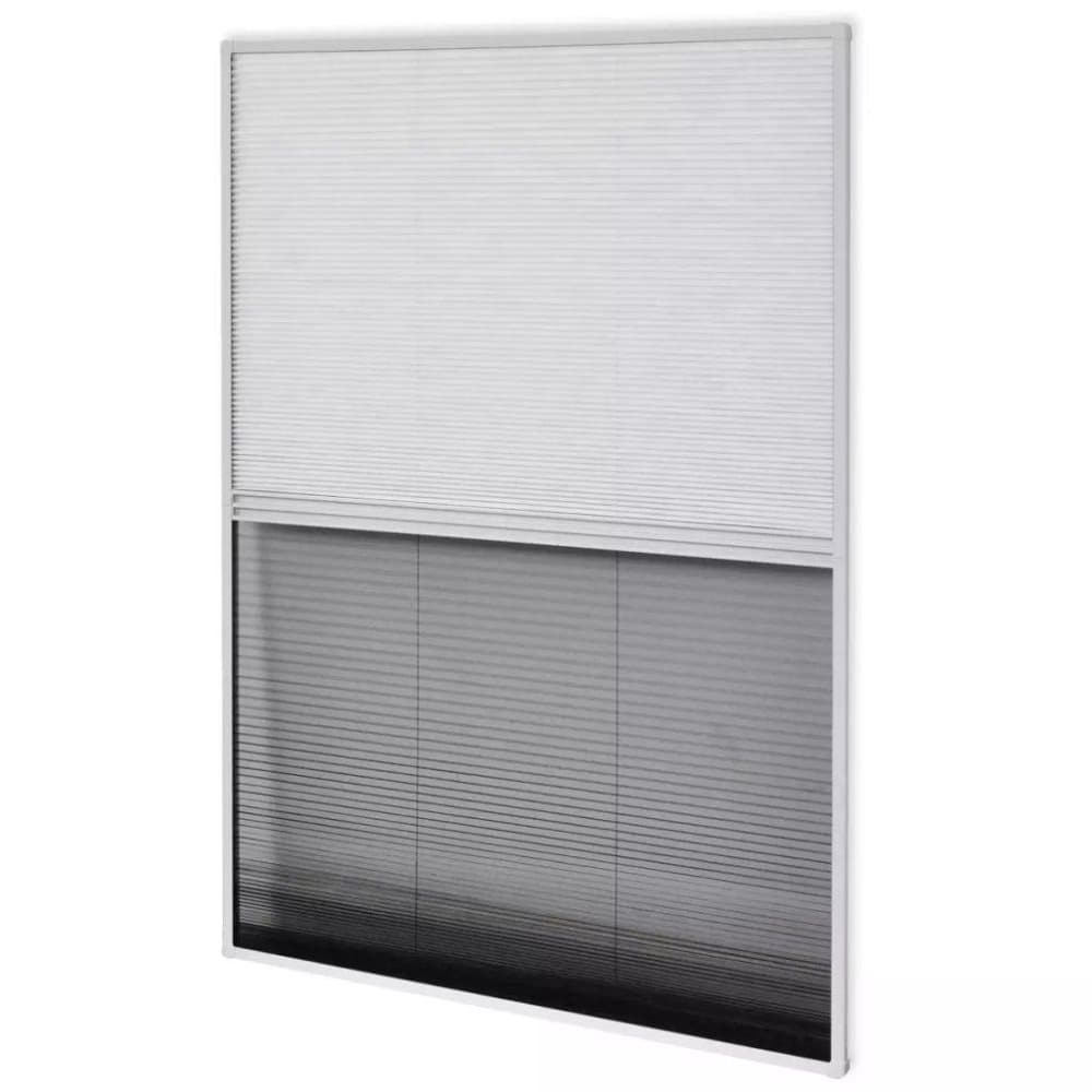 vidaXL Plissert insektskjerm for vindu aluminium 80x100 cm solskjerm