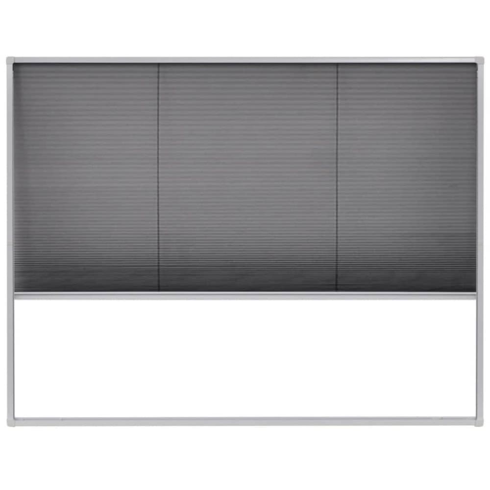 vidaXL Plissert insektskjerm for vindu aluminium 130x100 cm