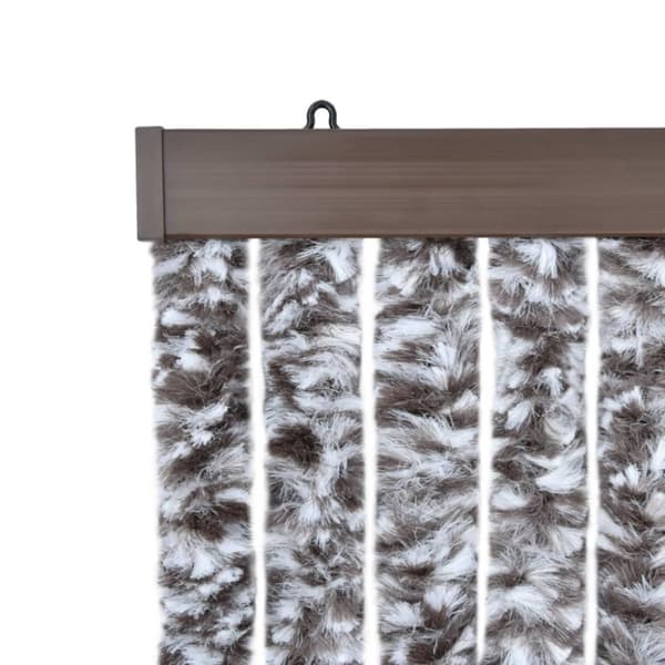 vidaXL Hyönteisverho ruskea ja beige 56x185 cm Chenille