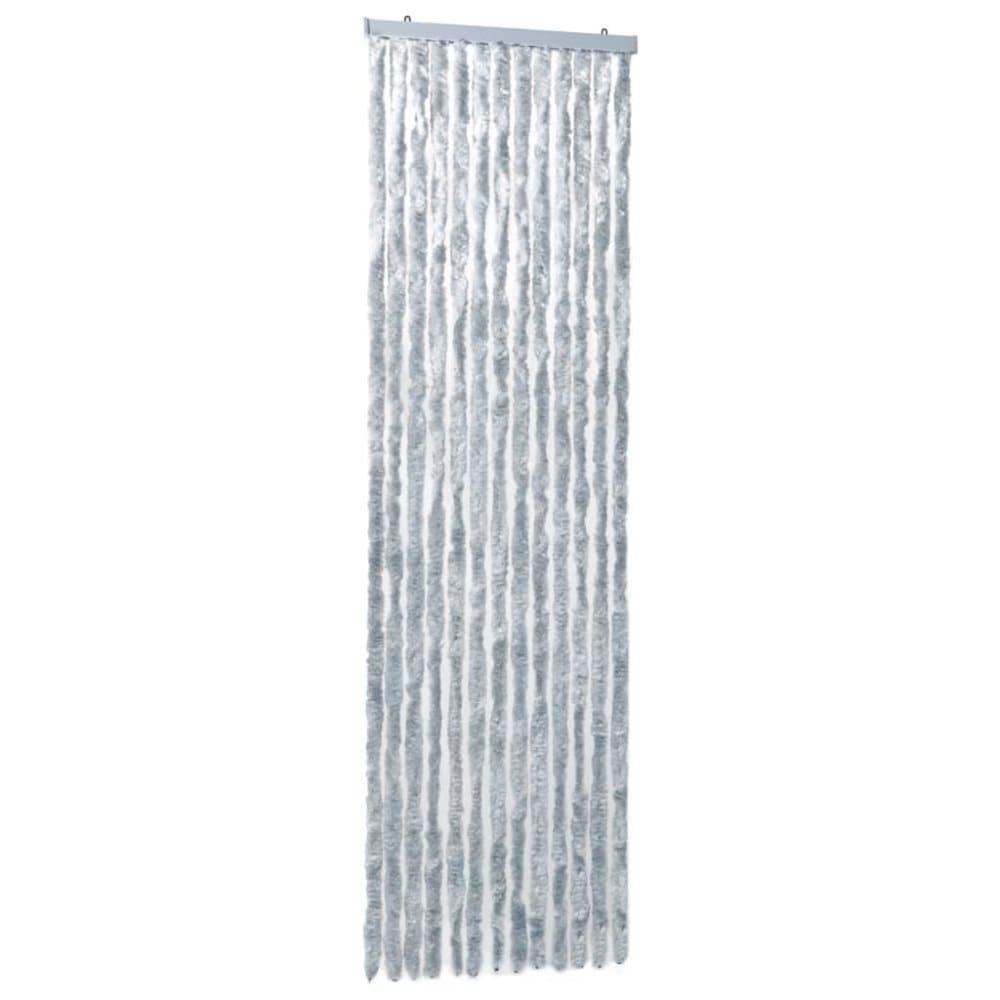 vidaXL Insektgardin 56x185 cm hvit og grå