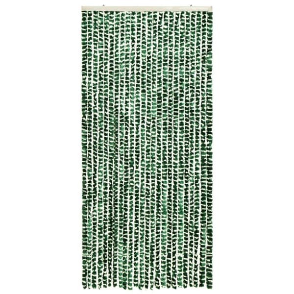 vidaXL insektgardin 100x220 cm chenille grøn og hvid