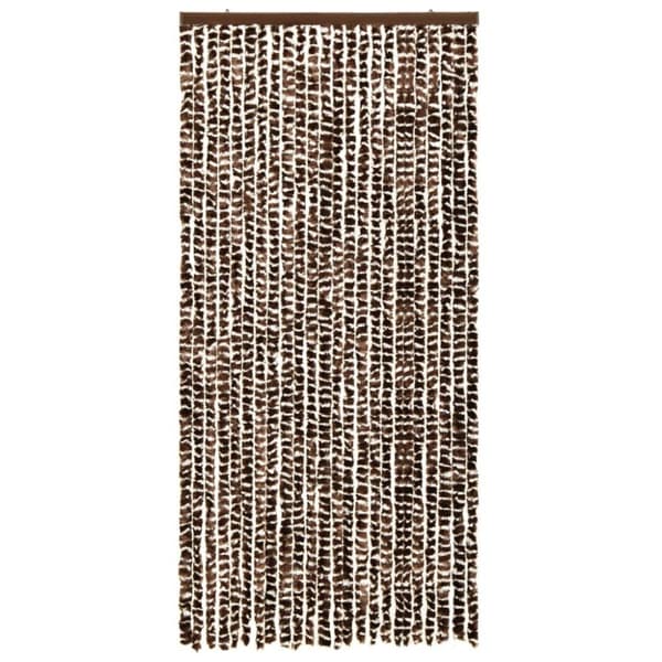 vidaXL insektgardin 100x220 cm chenille brun og hvid