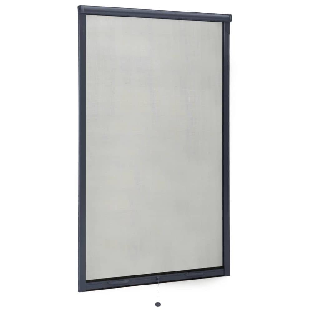 vidaXL Insektsnät för fönster antracit 100x170 cm