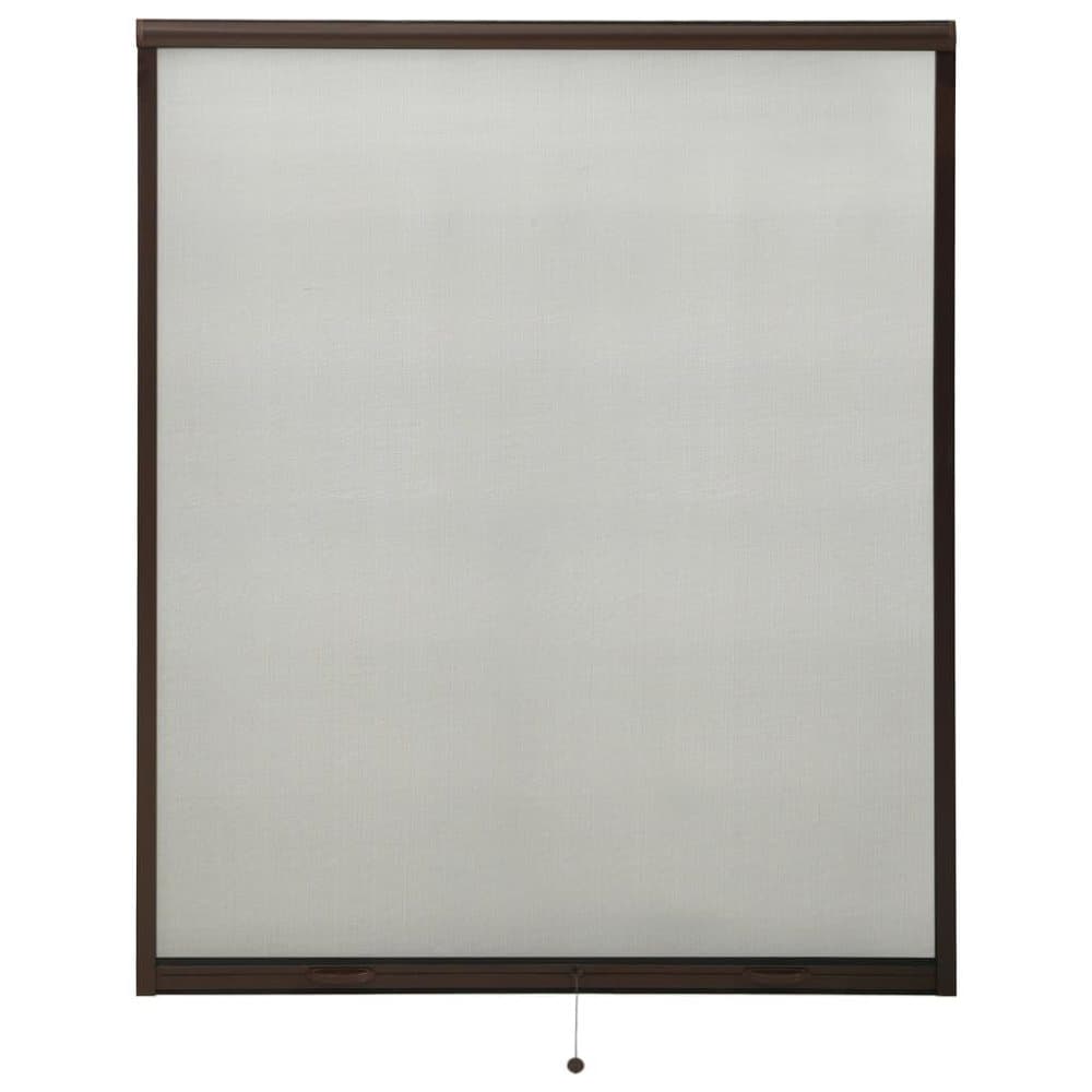 vidaXL Insektsnät för fönster brun 160x170 cm