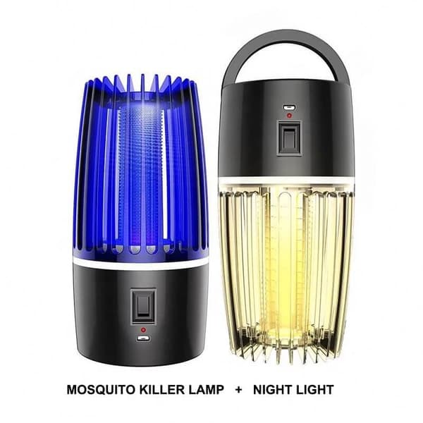 Kannettava hyttyslamppu UV-A-LEDillä 60m2
