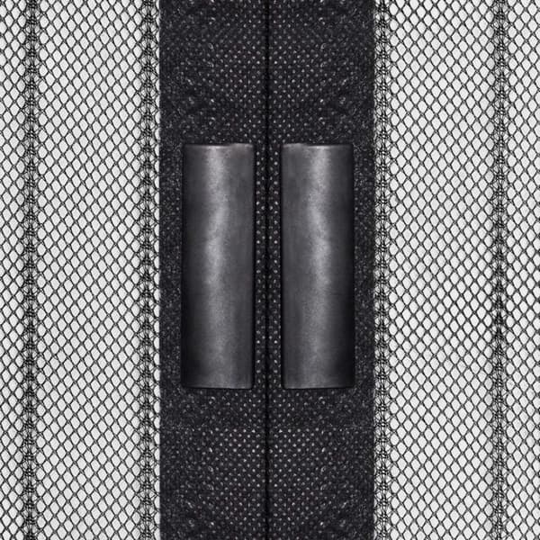 vidaXL insektnet til dør 2 stk. med magneter 220x110 cm sort