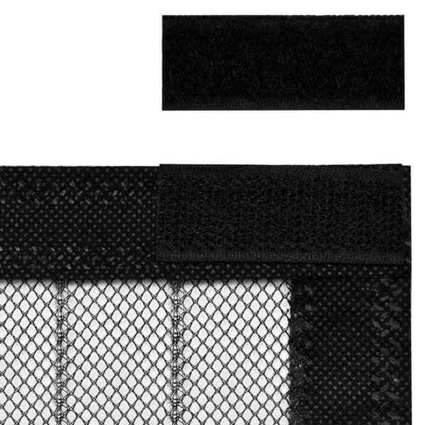 vidaXL Hyönteisverhot oveen 2 kpl magneettikiinnitys musta 220x100 cm
