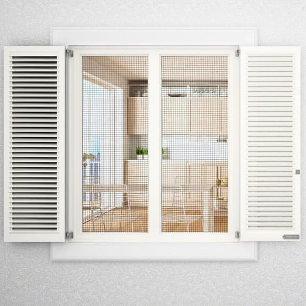 Flugnät Insektsnät fiberglas UV-beständigt fönsterdörr per meter bredd maskstorlek 1,2mm