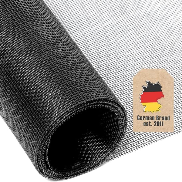 Flugnät Insektsnät fiberglas UV-beständigt fönsterdörr per meter bredd maskstorlek 1,2mm