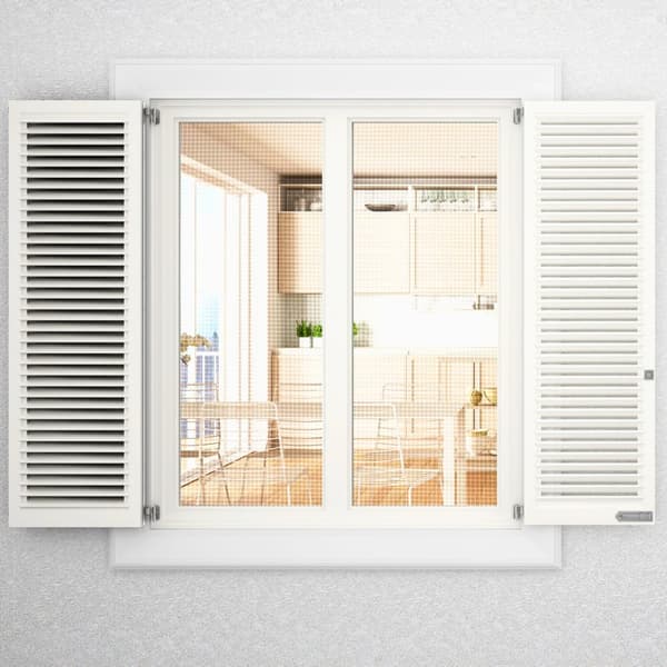 Flugnät Insektsnät fiberglas UV-beständigt fönsterdörr per meter bredd maskstorlek 1,2mm