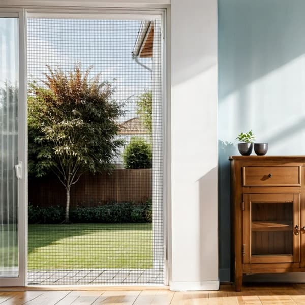 Flugnät Insektsnät fiberglas UV-beständigt fönsterdörr per meter bredd maskstorlek 1,2mm