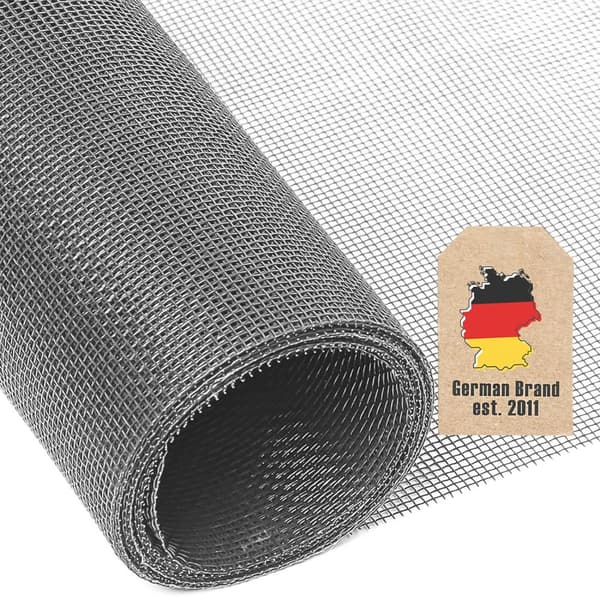 Flugnät Insektsnät fiberglas UV-beständigt fönsterdörr per meter bredd maskstorlek 1,2mm