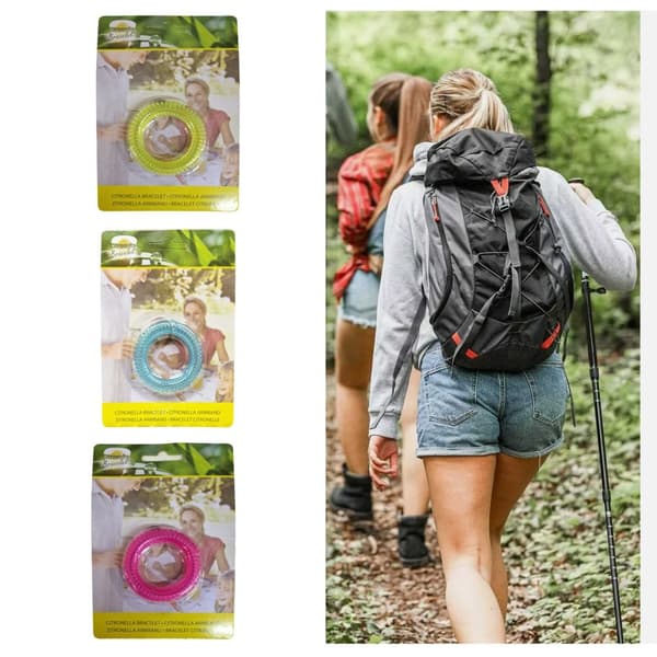 Anti Mygg Insektsavvisande Armband Naturlig Vattentät Spiralarmband Pink