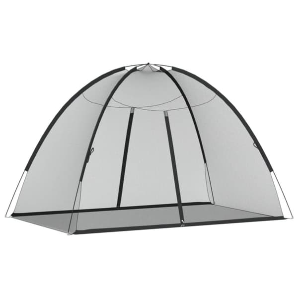 vidaXL Hyttysverkko Mongolia ovilla 220 verkko Musta 200x120x130 cm