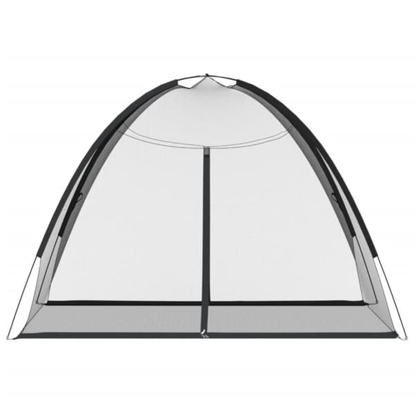 vidaXL Hyttysverkko Mongolia ovilla 220 verkko Musta 200x150x140 cm