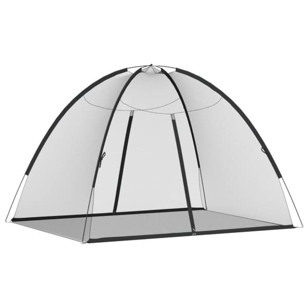 vidaXL Hyttysverkko Mongolia ovilla 220 verkko Musta 200x150x140 cm