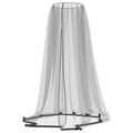 Miniatyrbilde 5 av 7: vidaXL Myggnett for paraply 220 netting svart Φ330x250 cm