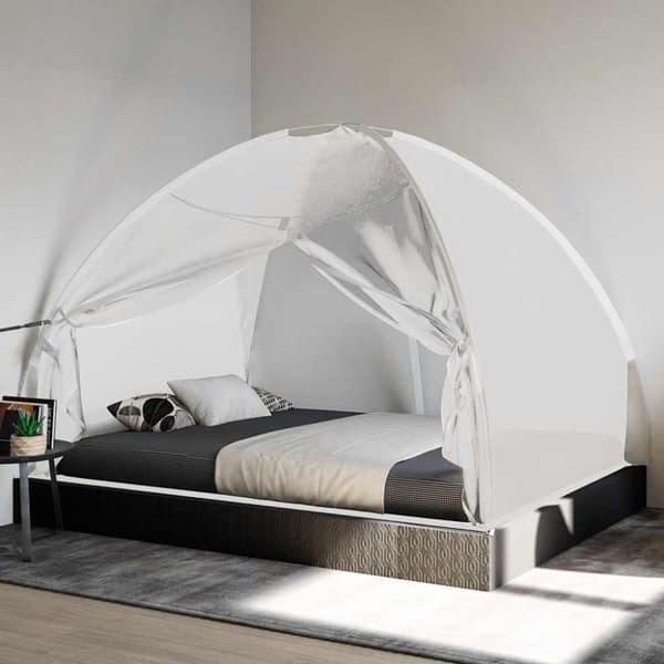 vidaXL Mongolsk myggnett med dører 220 netting hvit 200x150x140 cm