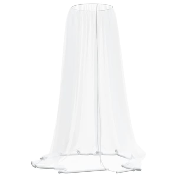 vidaXL Myggnett for paraply 220 netting hvit Φ330x250 cm