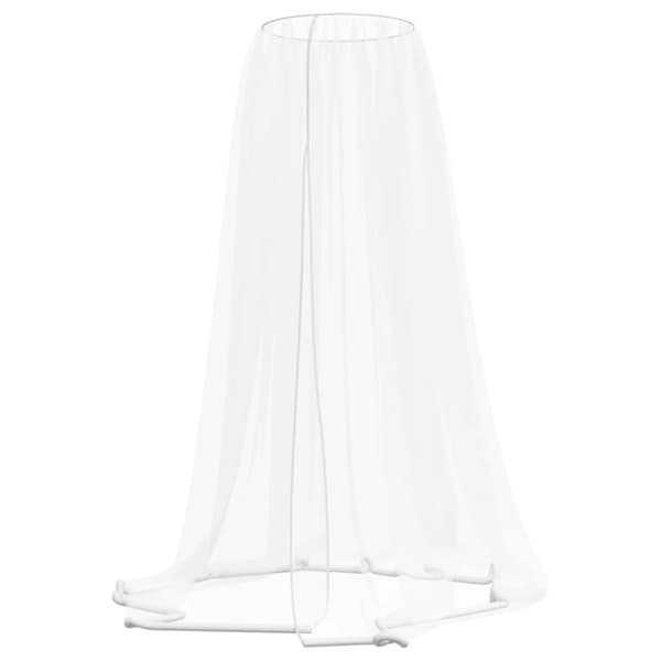 vidaXL Myggnett for paraply 220 netting hvit Φ330x250 cm