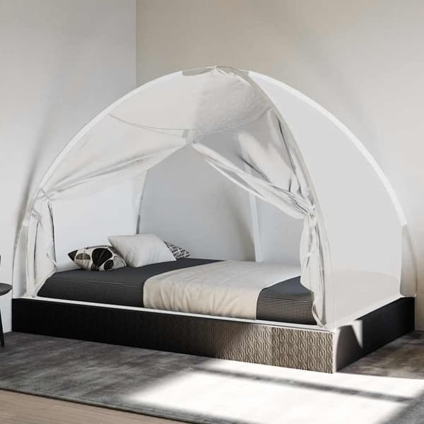 vidaXL Hyttysverkko Mongolia ovilla 220 verkko valk. 200x120x130 cm