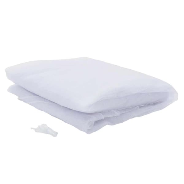 vidaXL myggenet til seng 56x56x220 cm trådnet hvid