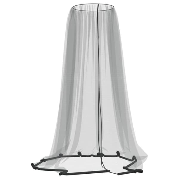 vidaXL myggenet til parasol 220 Φ300x230 cm trådnet sort